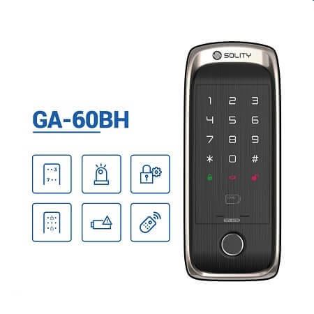 Khoá cửa vân tay Solity GA-60BH (chốt lùa)