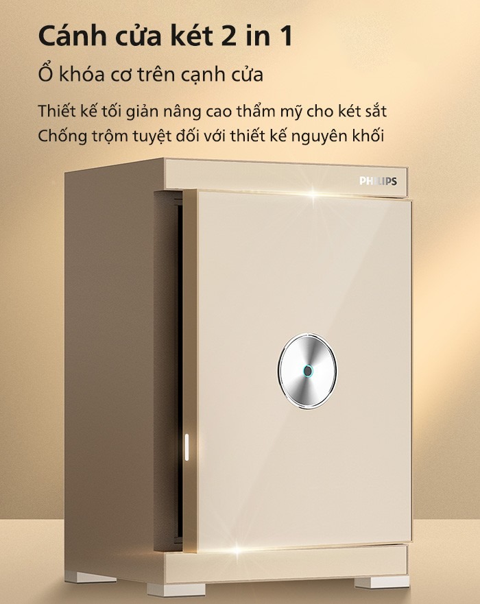 Phẩn ổ kh&oacute;a cơ được trang bị ngay tr&ecirc;n cạnh của c&aacute;nh cửa k&eacute;t